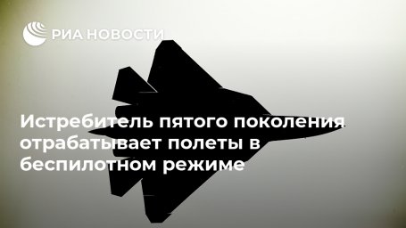 Истребитель пятого поколения отрабатывает полеты в беспилотном режиме Истребитель пятого поколения отрабатывает полеты в беспилотном режиме